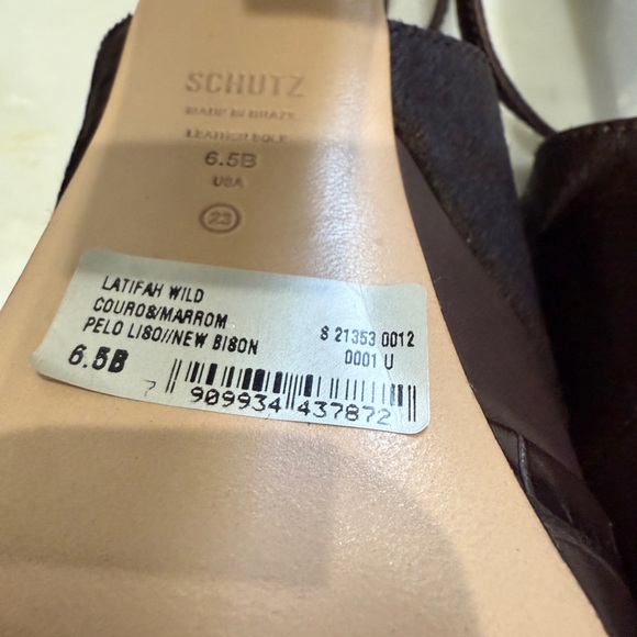 SCHUTZ vintage Dark Brown Platform high heels Sandals - Picture 7 of 7